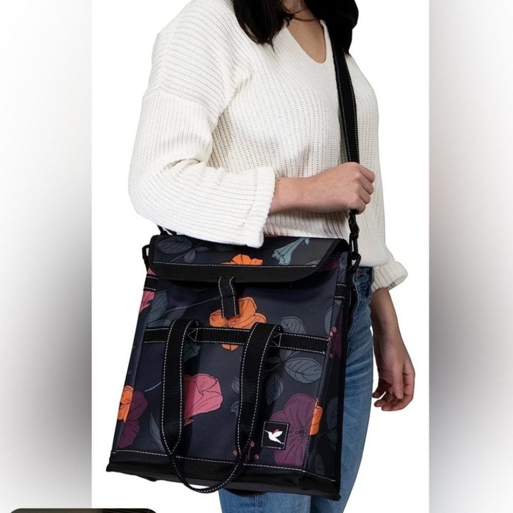 Stola Everyday Crossbody Bag Blue Medallion Tote Water Resistant Purse - Picture 5 of 6